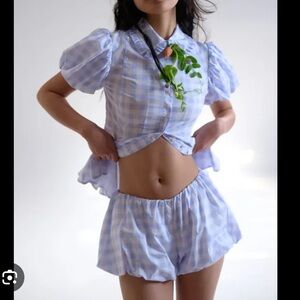 Selkie The Dairy Gingham Potter Blouse